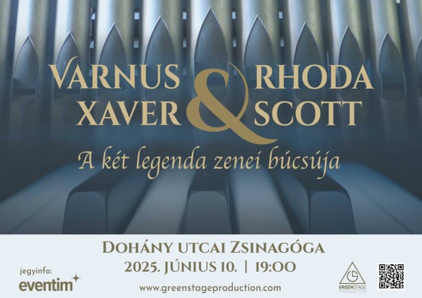 Varnus Xaver & Rhoda Scott: A Két élő legenda zenével búcsúzik egymástól