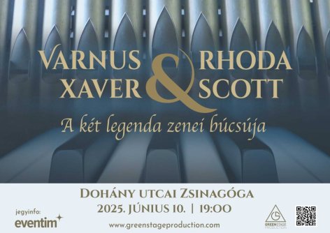 Varnus Xaver & Rhoda Scott: A Két élő legenda zenével búcsúzik egymástól