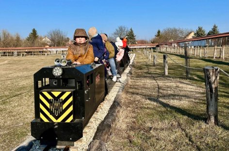 Kos és Jerke húzza a Dinnyési Várpark új kisvonatát